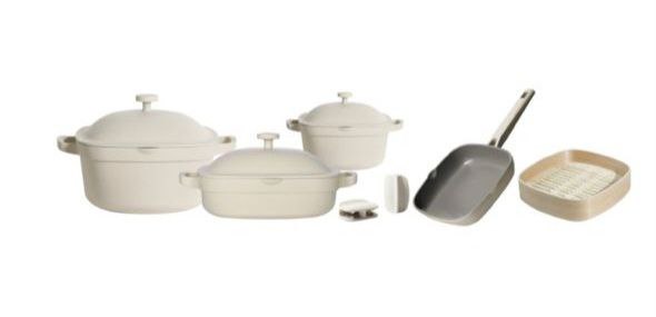 Delicious Classic 10-Piece Enameled Cast-Alloy Cookware Set