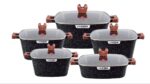 LOVE SMILE 10-Piece Professional Granite Cookware Set
