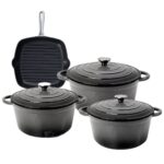4-Piece High-Grade Enamel Cast Iron Casserole Set
