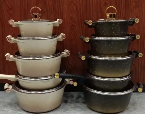 Vmigo 10-Piece Nano Granite Professional Cookware Set