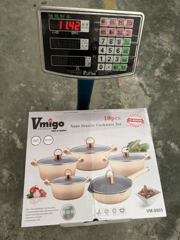 Vmigo 10-Piece Nano Granite Professional Cookware Set