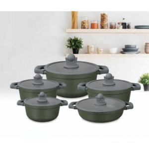 Vmigo VM-8010 Exclusive 10-Piece Professional Ceramic Cookware Set