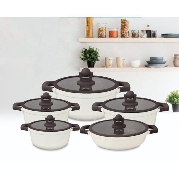 Vmigo VM-8010 Exclusive 10-Piece Professional Ceramic Cookware Set