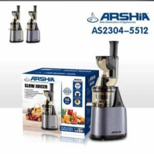 Arshia Professional 200W Cold-Press Slow Juicer