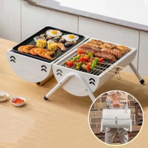 Portable Foldable Charcoal BBQ Set