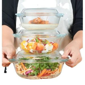 3-Piece Borosilicate Bowl Set