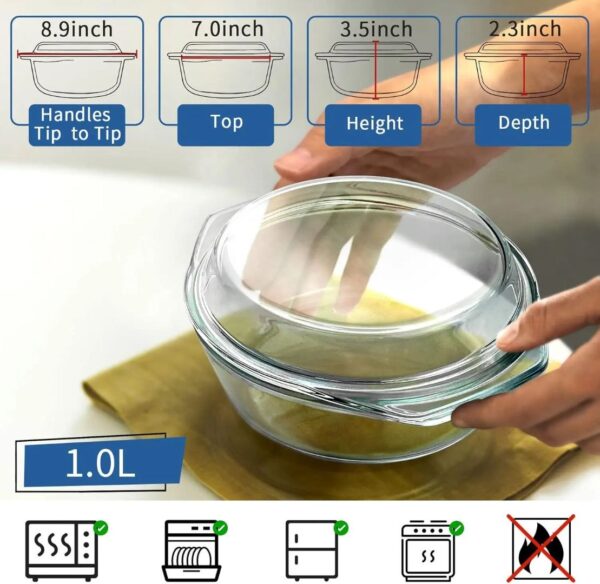 3-Piece Borosilicate Bowl Set