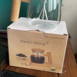 Glass Self-Stirring Mug