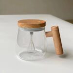 Glass Self-Stirring Mug