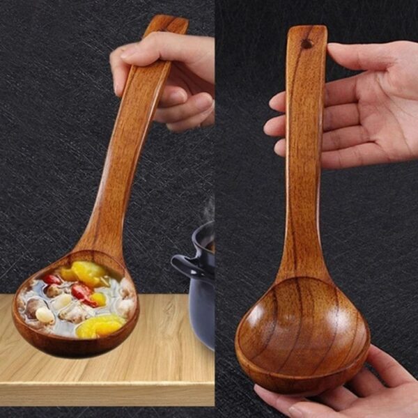 Professional Wooden Soup Ladle