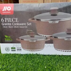 JIO 6-Piece "Big-Size" Granite Cookware Set