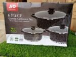 JIO 6-Piece "Big-Size" Granite Cookware Set