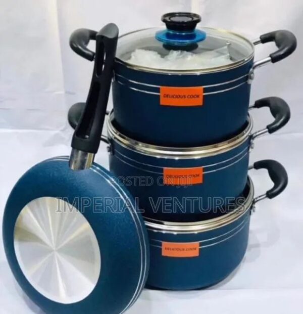 Delicious 7-Piece Granite Cookware Set