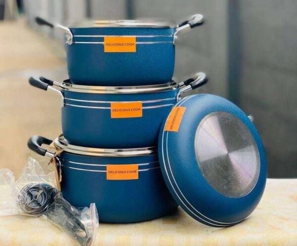 Delicious 7-Piece Granite Cookware Set