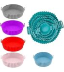 6-Piece Silicone Air Fryer Liner Set