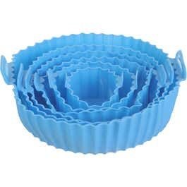 6-Piece Silicone Air Fryer Liner Set