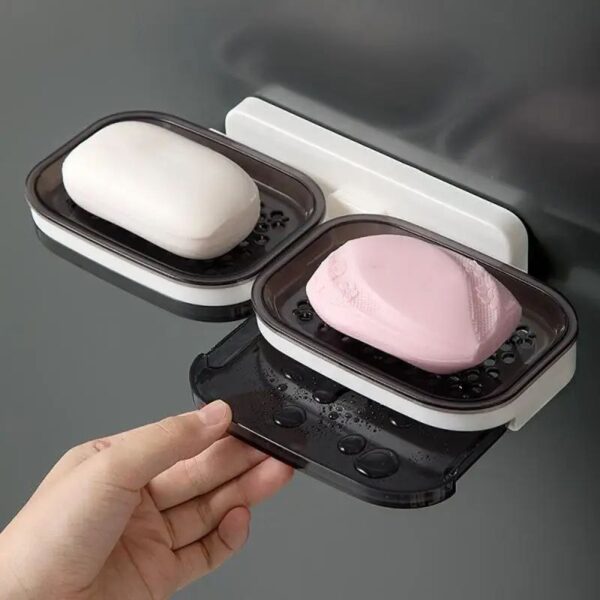 Double-Layer Wall-Mounted Soap Dish