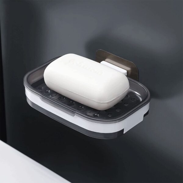 Double-Layer Wall-Mounted Soap Dish