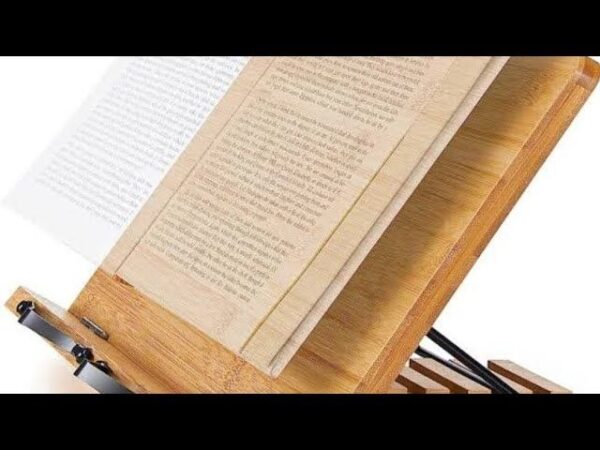 Adjustable Bamboo Book Stand