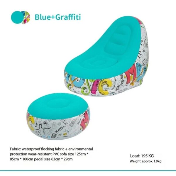Inflatable Sofa with Matching Footrest