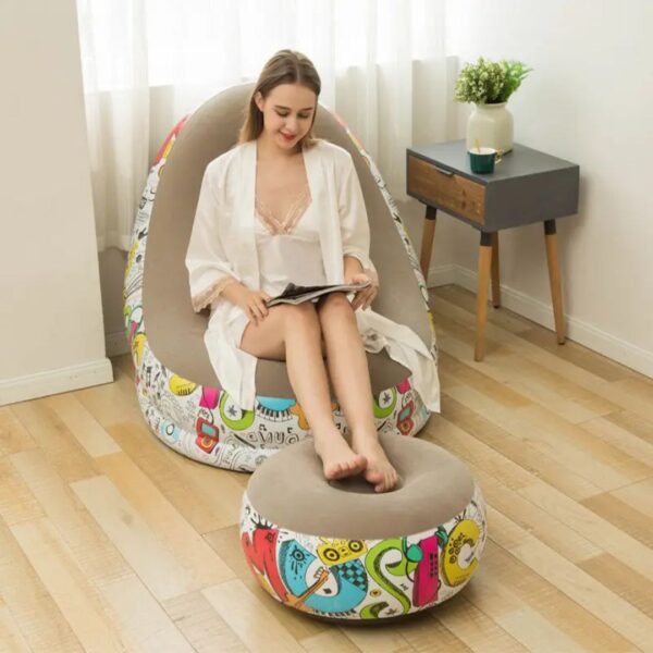 Inflatable Sofa with Matching Footrest