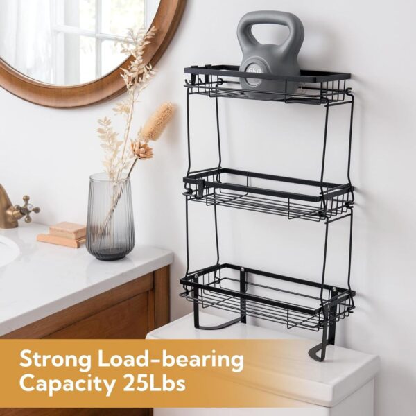 3-Tier Anti-Rust Over-the-Toilet Storage Rack