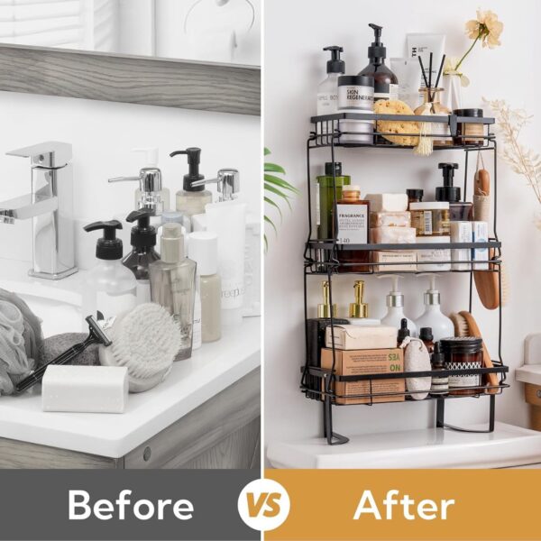 3-Tier Anti-Rust Over-the-Toilet Storage Rack