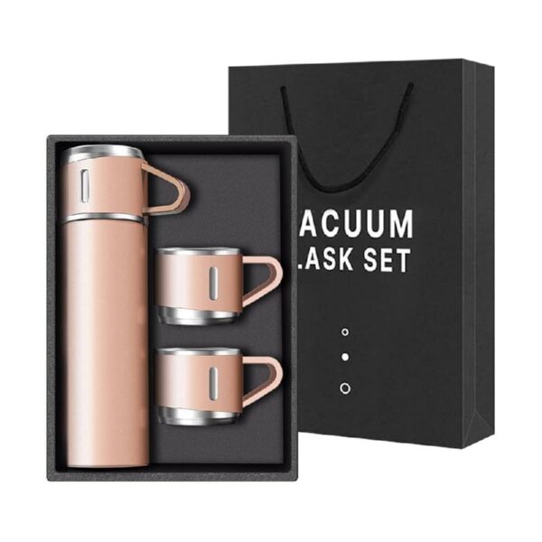 500ml Vacuum Flask & Triple Cup Gift Set