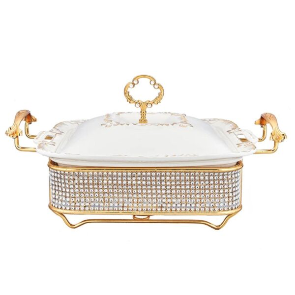 Diamond-Luxe 2.8L High-Decoration Ceramic Chafing Dish