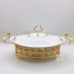 Jewel-Elite 2.0L Decorative Ceramic Oval Chafing Dish