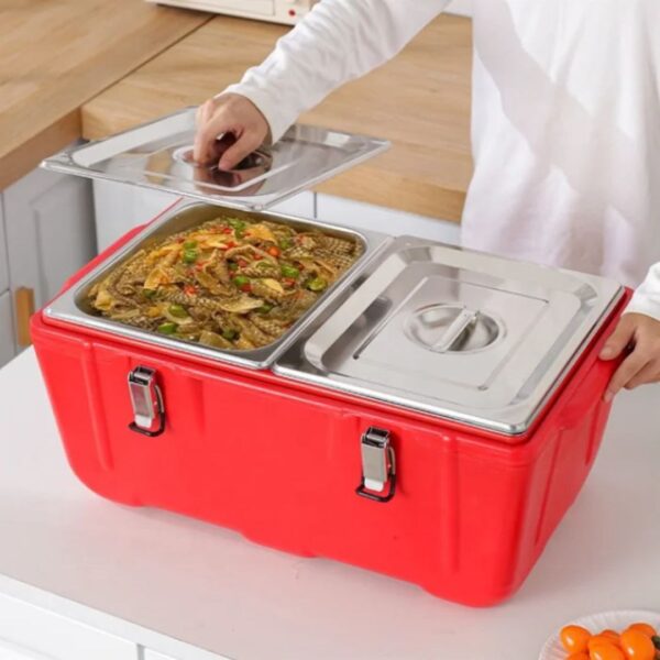 40L 2-Compartment Professional Thermal Barrel