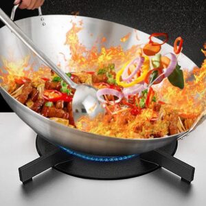 60cm Stainless Steel Wok Pan