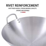 50cm Professional Stainless Steel Wok