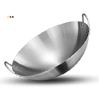 50cm Professional Stainless Steel Wok