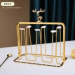 Gold Iron Mug Tree & Drying Rack