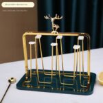 Gold Iron Mug Tree & Drying Rack
