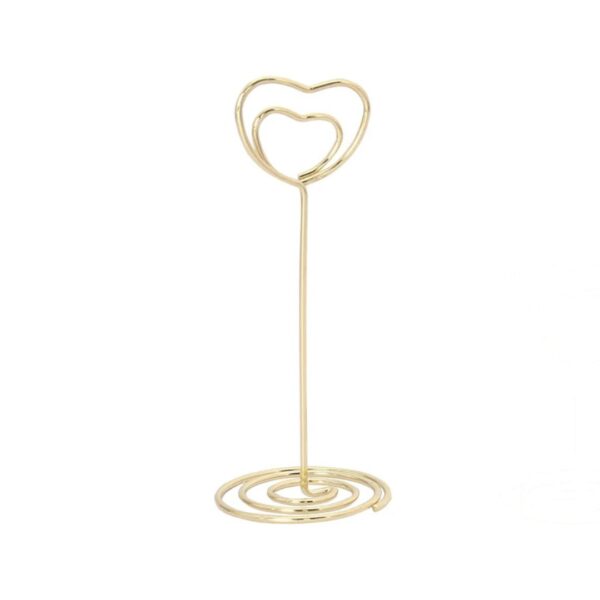Professional Heart-Shaped Wire Display Holder