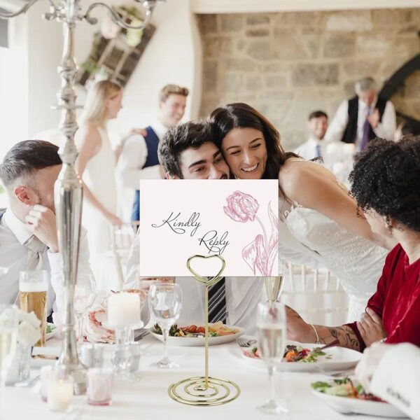 Professional Heart-Shaped Wire Display Holder