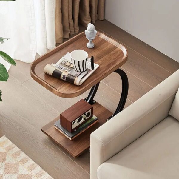 C-Shaped Multi-Functional Side Table