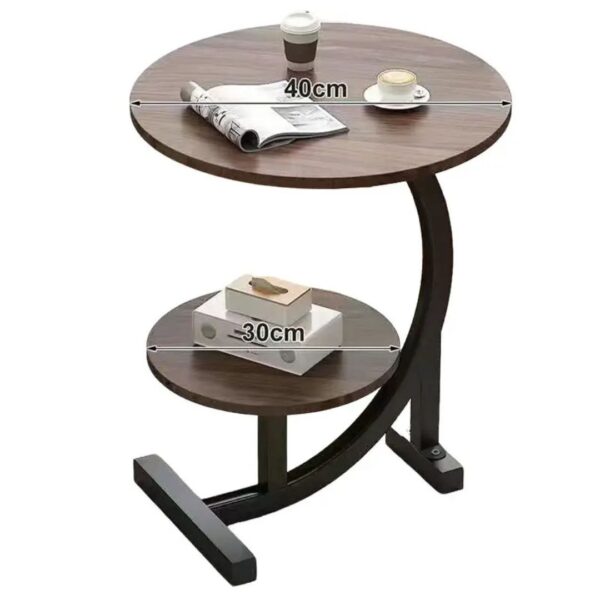2-Tier C-Shaped Side Table