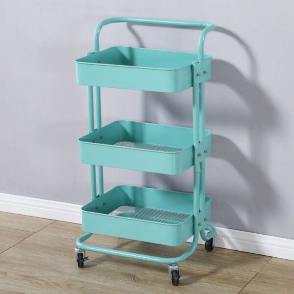 3-Tier Rolling Utility Storage Trolley