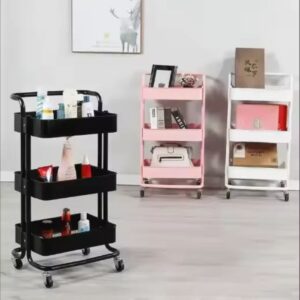 3-Tier Rolling Utility Storage Trolley