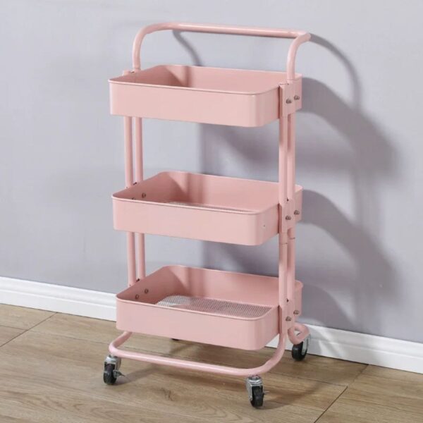 3-Tier Rolling Utility Storage Trolley