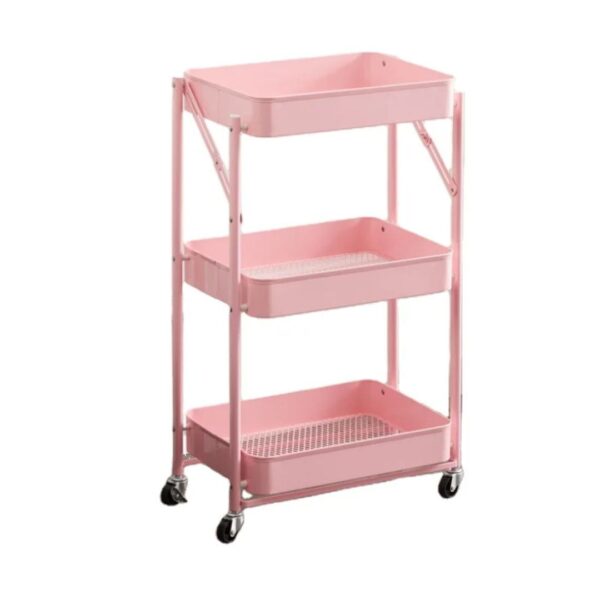 3-Tier Rolling Utility Storage Trolley