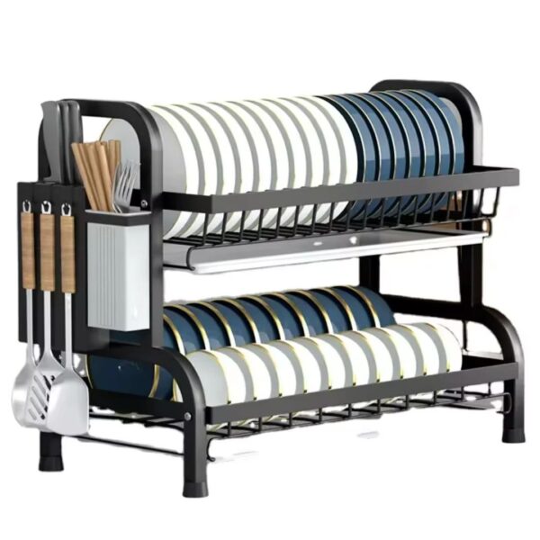 2-Tier Dual-Drain Dish Gallery