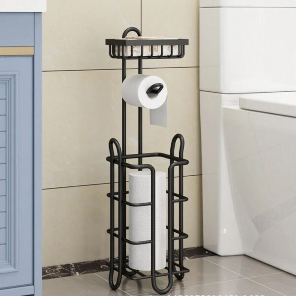 Toilet Roll Station with Phone Tray