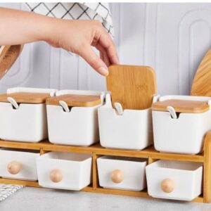 8-Piece Porcelain Spice & Seasoning Gallery
