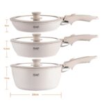 RA Marble-Chef 3-Piece Ceramic Non-Stick Cookware Set