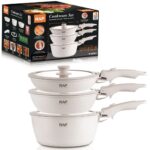RA Marble-Chef 3-Piece Ceramic Non-Stick Cookware Set