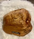 Carved Artisan Wood Tray with Integrated Handles